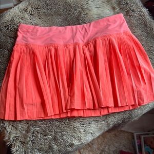 Lululemon Athletica Orange Mini Skater Skirt